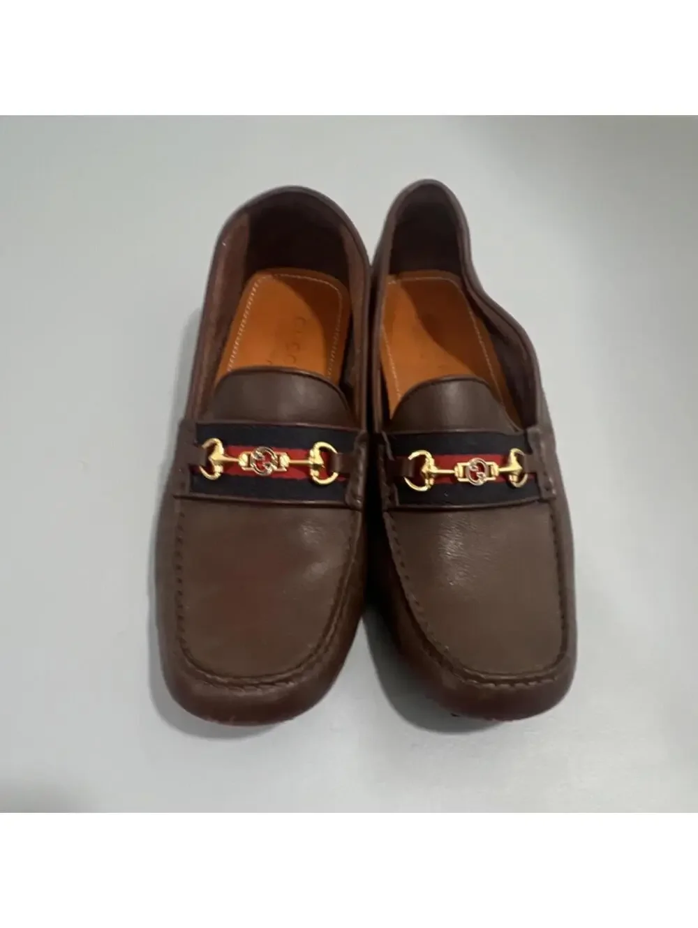 Gucci Men's Brown Buckle Leather Loafer Shoes SIZE 10 $1,089 - Picture 2 of 9